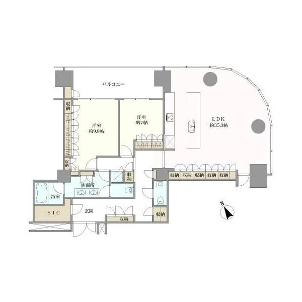 アークヒルズ仙石山レジデンス 間取図
