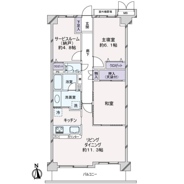 アドリーム武蔵小金井 間取図