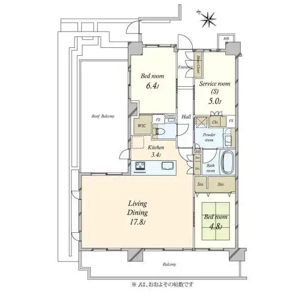 イニシア文京根津 間取図