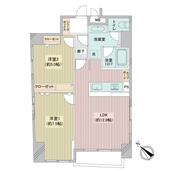 ドマーニ人形町 間取図