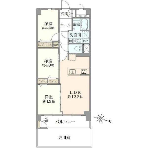 東建西が丘マンション 間取図
