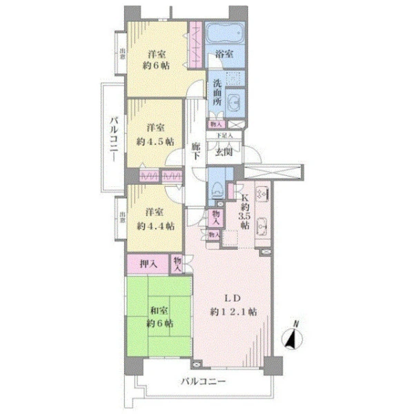 オーベル横濱鶴見セントラルパーク 間取図