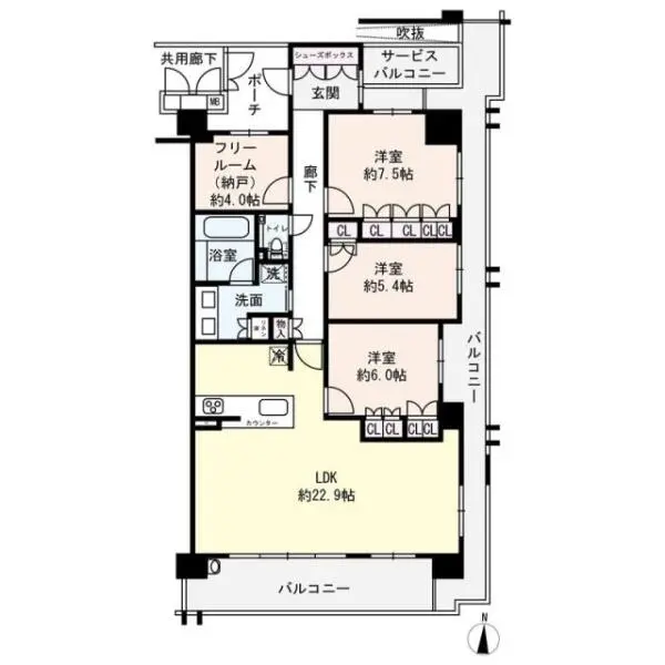 プレミスト茨木西中条 間取図
