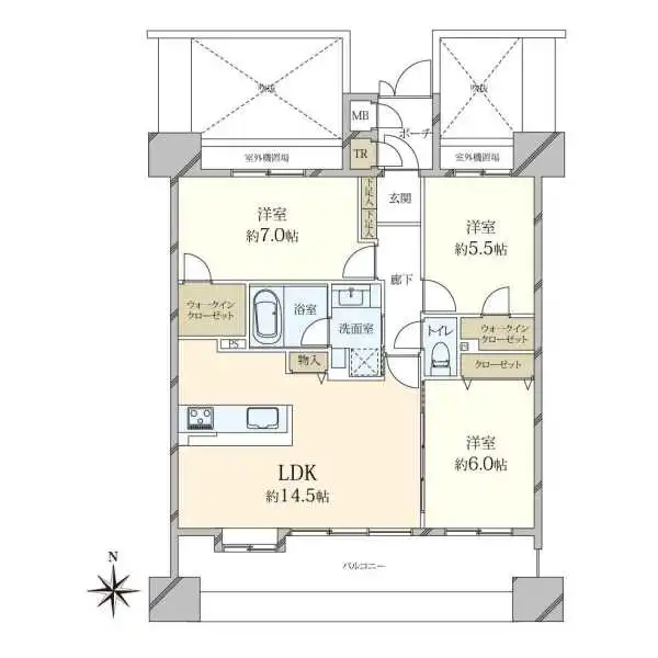 ブルージュ東大島 間取図
