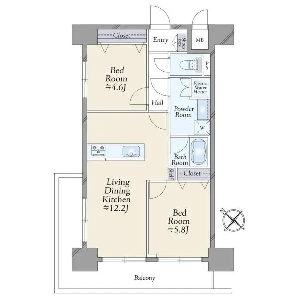 中央ハイツ 間取図