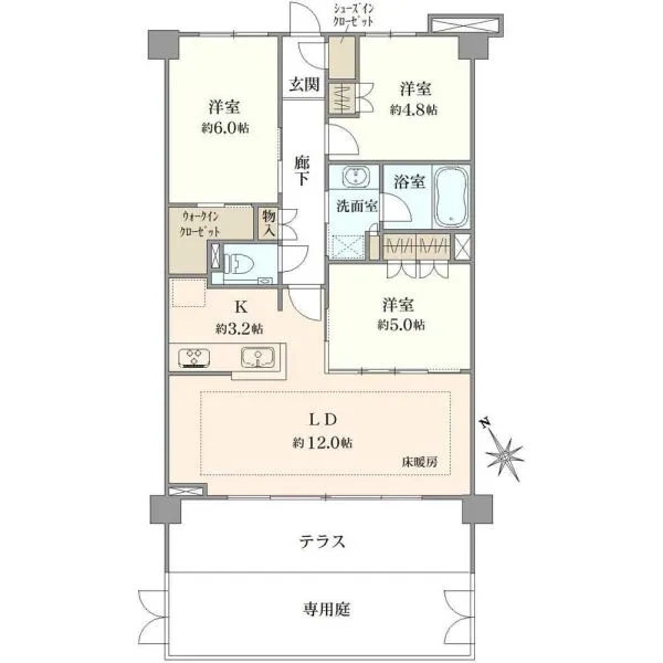 エクセレントシティ下総中山III 間取図