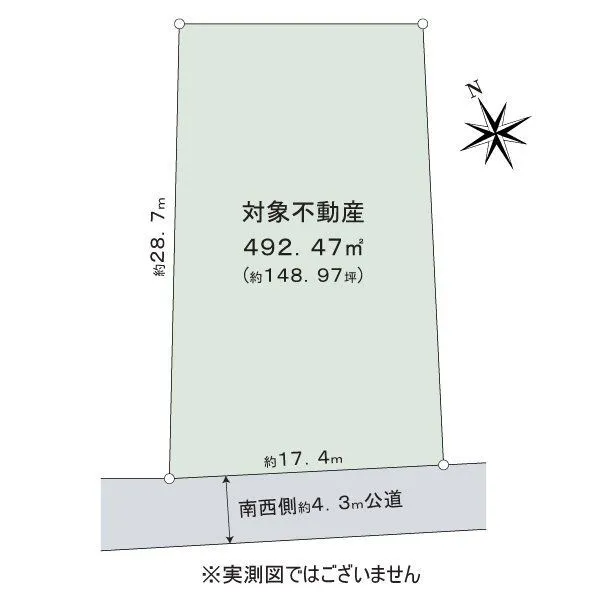 名古屋市守山区翠松園3丁目 区画図