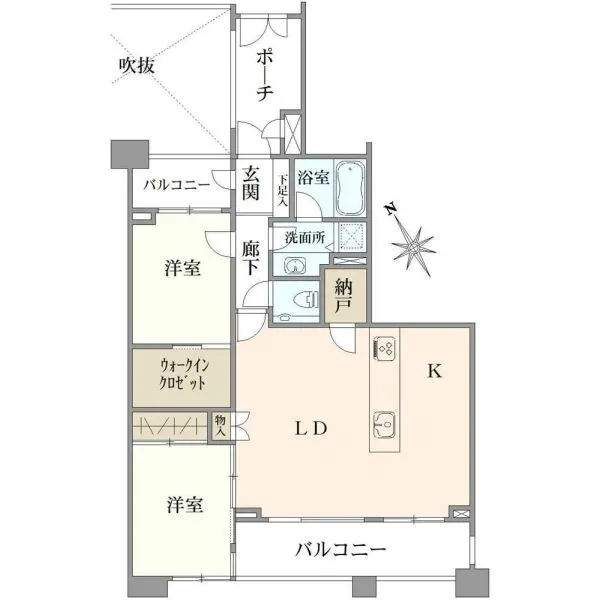 プレステージ浜田山ジヴェルニー 間取図