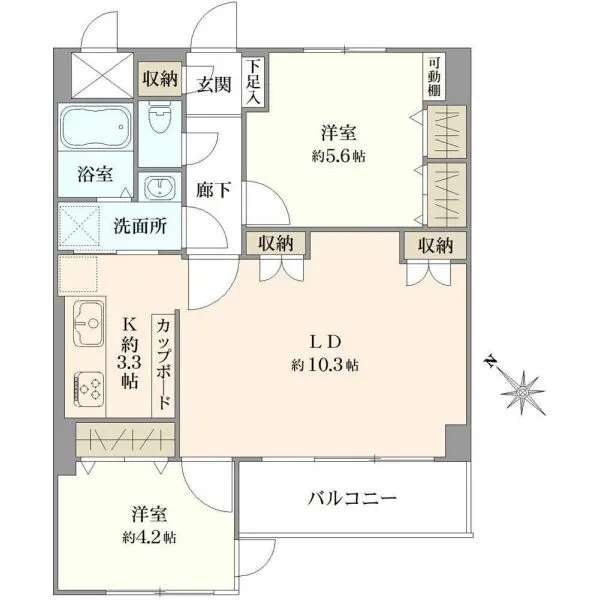 ライオンズマンション板橋大原 間取図