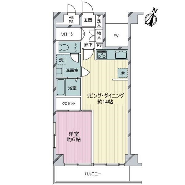 ライオンズマンション花月園第２ 間取図