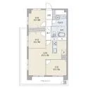 東建砧マンション 間取図　３ＬＤＫ６３．３４平米　専用庭・専用駐車場付