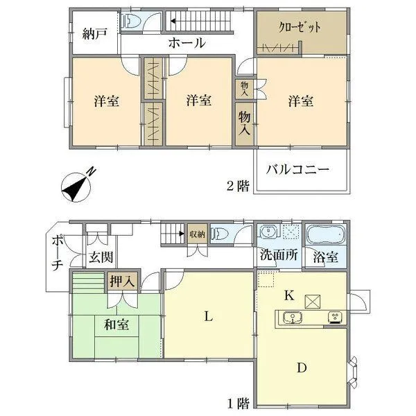 流山市松ケ丘５丁目 間取図