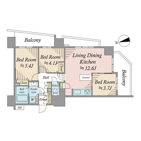 パレステージ上野 間取図