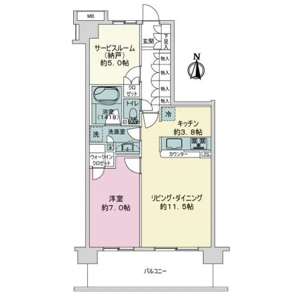 ブルーミングレジデンス南流山 間取図
