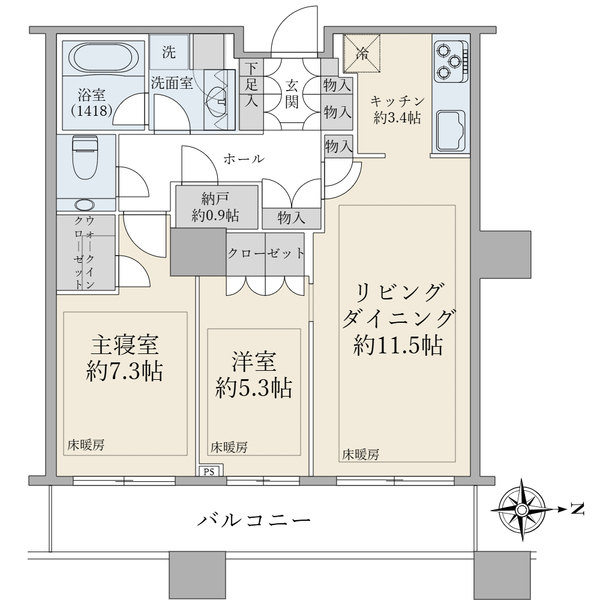 ブリリアタワー東京 間取図