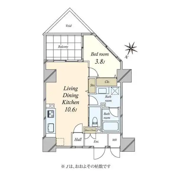 リシェ広尾 間取図