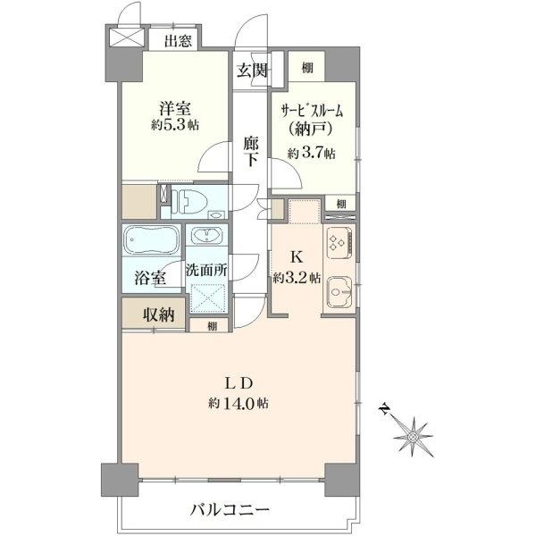 ニューキャピタル滝野川 間取図