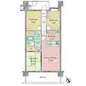 レーベンハイムお花茶屋フレイス 間取図