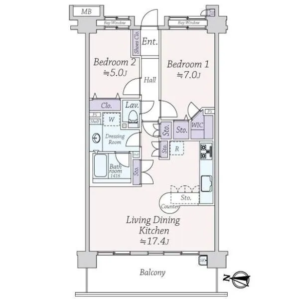 キャナルパーク東京ベイ 間取図