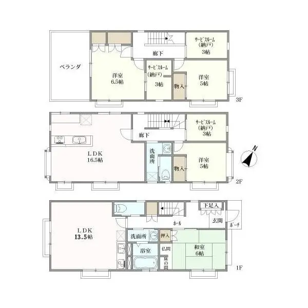 さいたま市見沼区大和田町１丁目 間取図