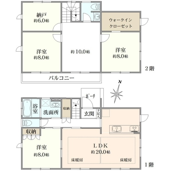 練馬区羽沢２丁目 間取図