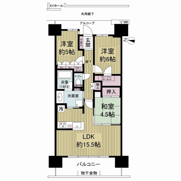 パークホームズ　ノースゲートスクエア 間取図