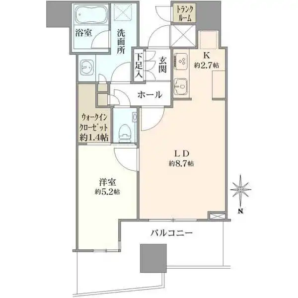 パークタワー晴海 間取図