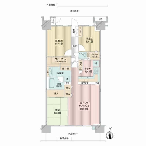 ニューロシティＡ 間取図