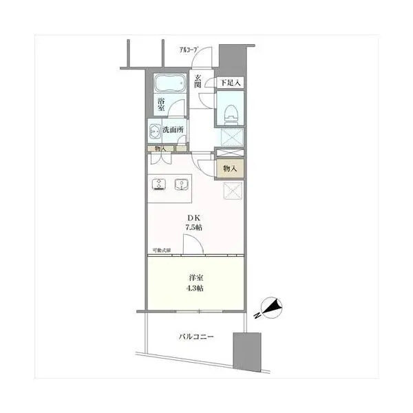 プラウド渋谷東 間取図