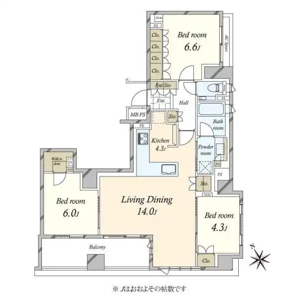 アトラス代々木上原 間取図