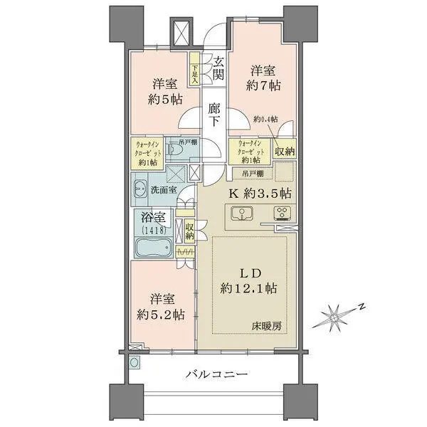 ザ・パークハウス名古屋 間取図