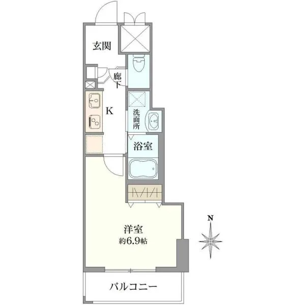 ライジングプレイス亀戸 間取図