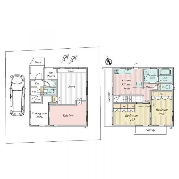 小平市上水新町３丁目 間取図