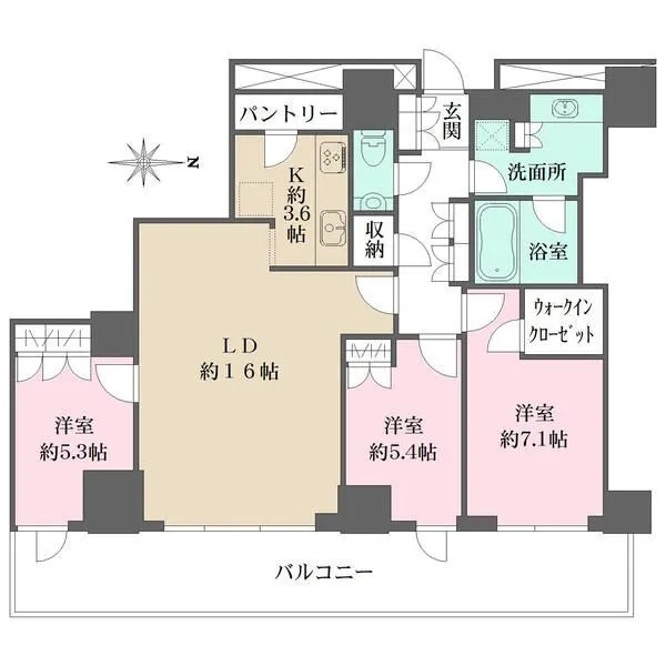 ルネッサンスタワー上野池之端 間取図