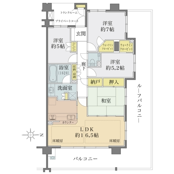プラウド武蔵小杉 間取図