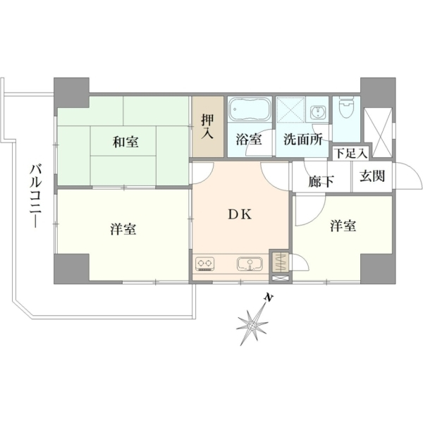 ライオンズマンション金町第２ 間取図