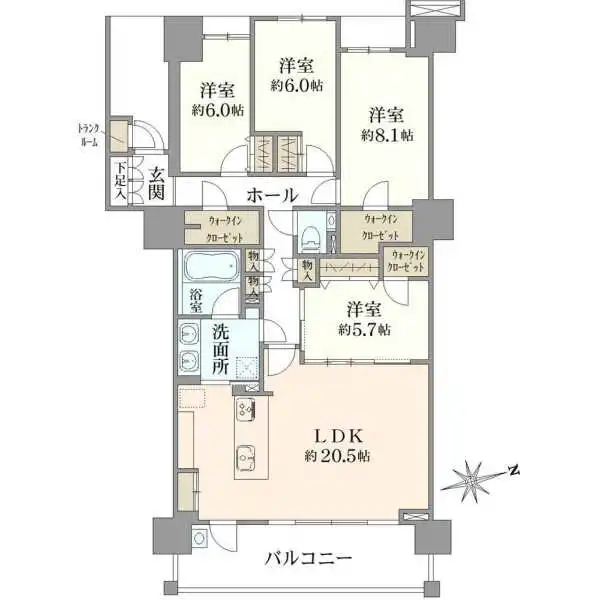 シーガーデン新浦安Ｃ棟 間取図