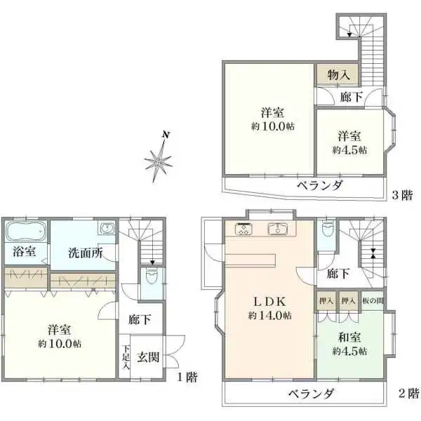葛飾区柴又７丁目 間取図