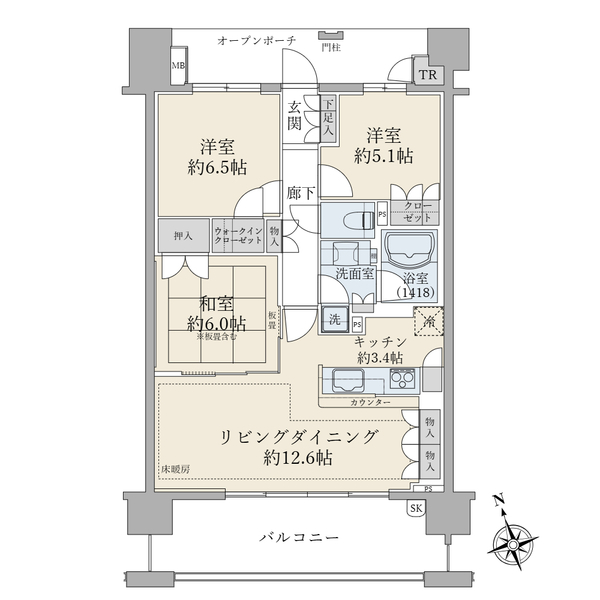 ブリリア成増シーズンテラス 間取図