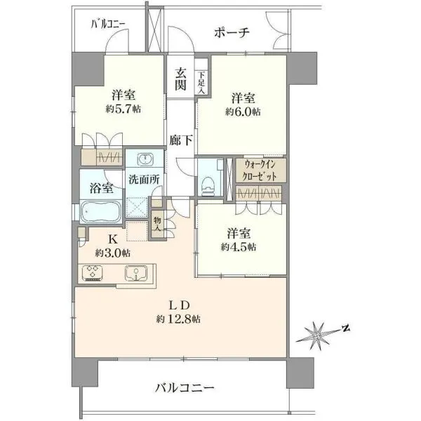 エクセレントシティ西葛西駅前 間取図