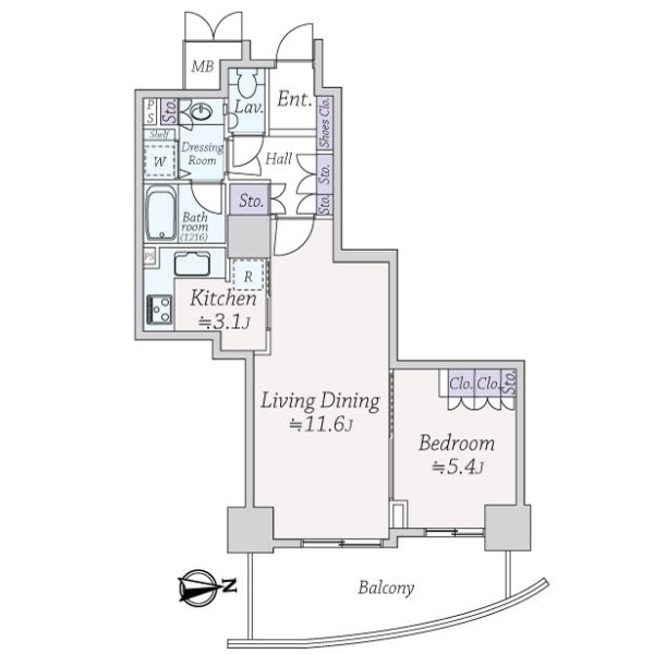 ゲートシティ大崎サウスパークタワー 間取図