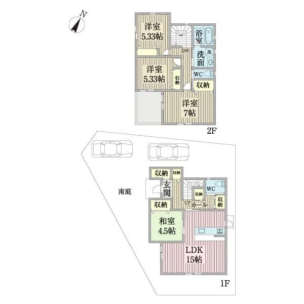 柏市永楽台２丁目 間取図