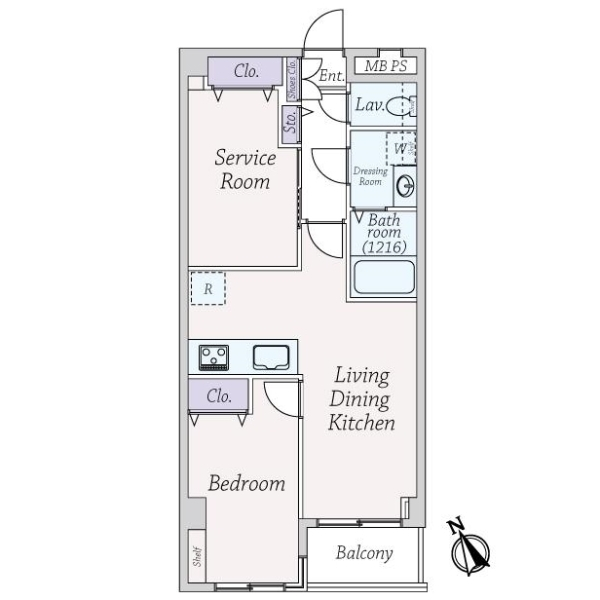マック武蔵小山コート 間取図