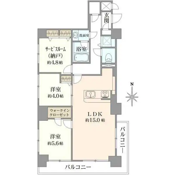 マンション東陽 間取図