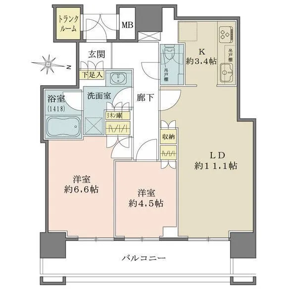 ブランズタワー梅田North 間取図