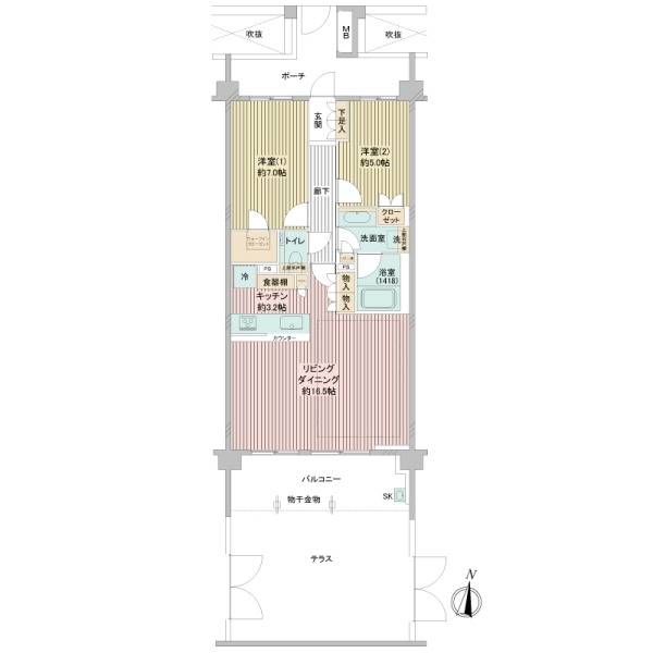 ザ・テラス下目黒 間取図