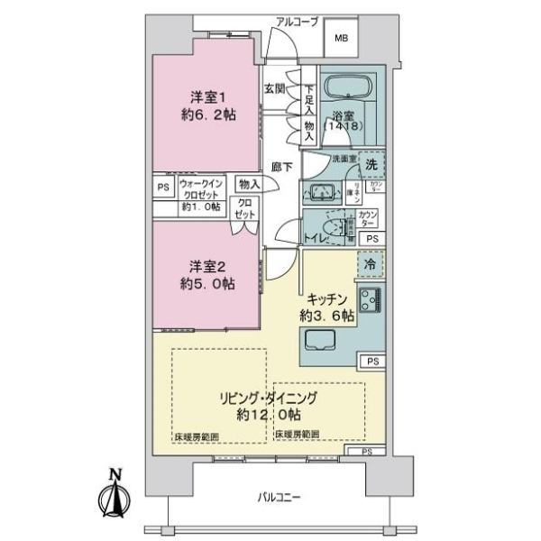 パークホームズ丸の内ザレジデンス 間取図