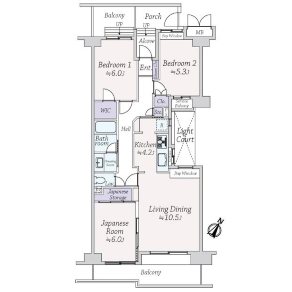 東急クリエール川口戸塚 間取図