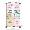 井草ローヤルコーポ 南向き3LDK