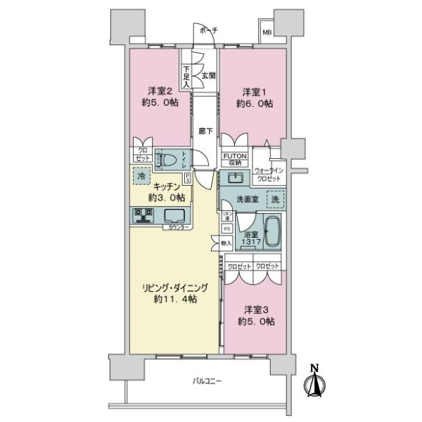 東京ラ・クラシア 間取図